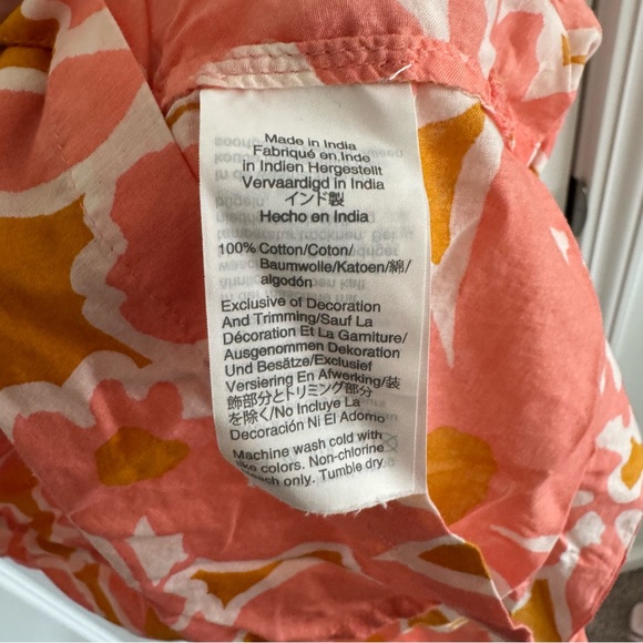 J. Crew Pink and Orange Floral Coverup - Picture 5 of 5